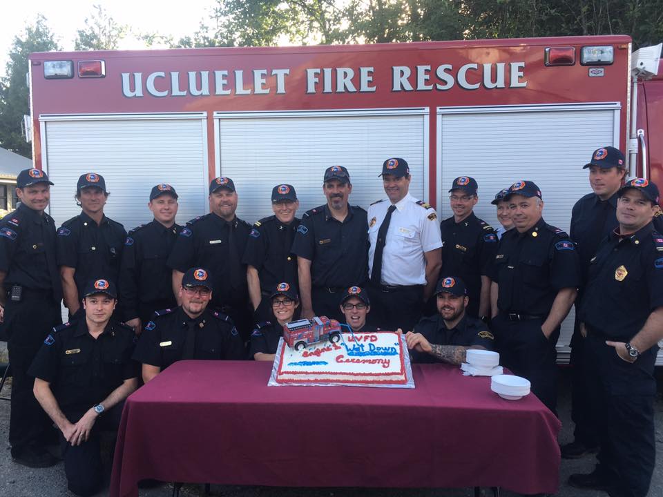 Ucluelet fire rescue anniversary cake