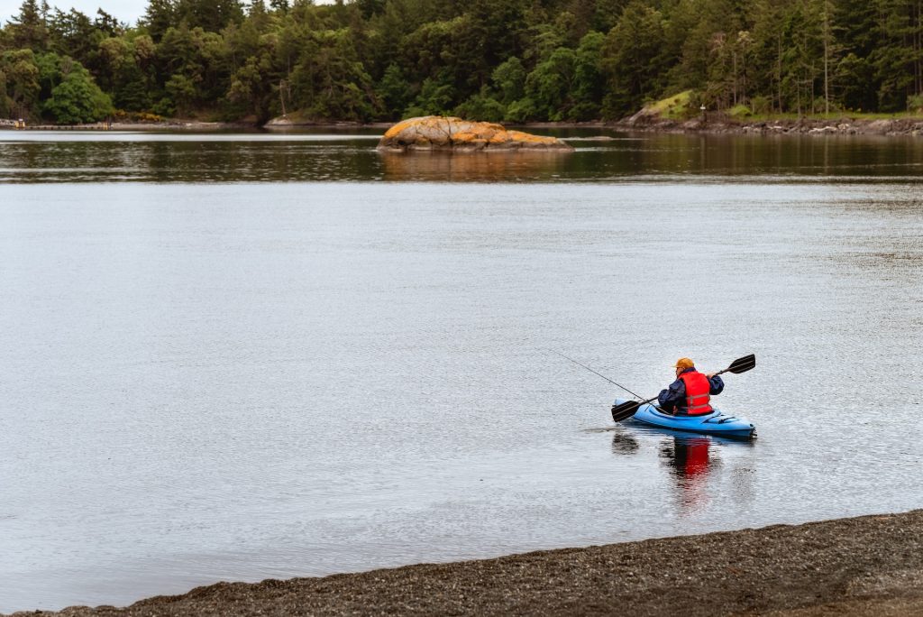 Image of a person kayaking in Ucluelet